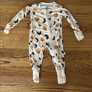 Bamboo Fabric Halloween Pumpkin Print Kids sleeper